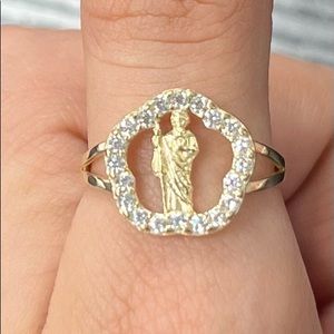 Real 14K Gold San Judas Ring